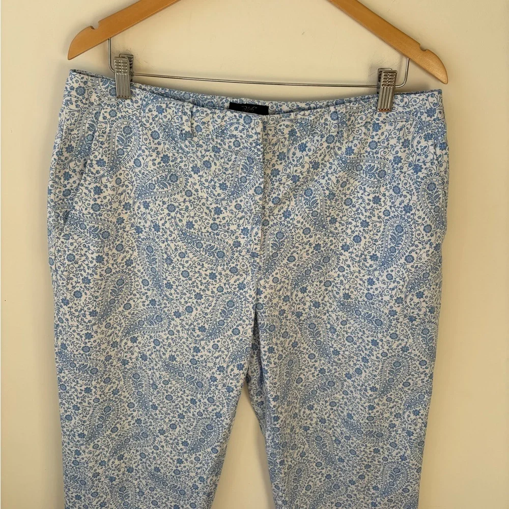 Brooks Brothers Cotton Paisley Capris​ - Picture 5 of 12